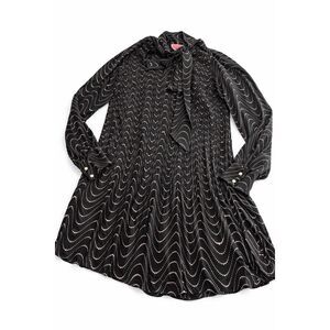 Kate Spade Wavy Dot Ponte Black Dress Size 4